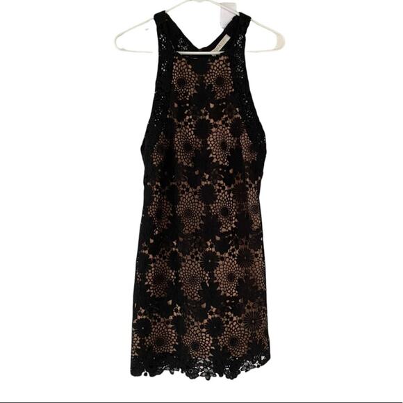 RARE RETIRED Wayf Black Lace Overlay Dress - Picture 5 of 7
